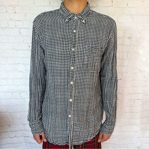 J. Crew Gingham Plaid Cotton Slim Fit Button Down Shirt